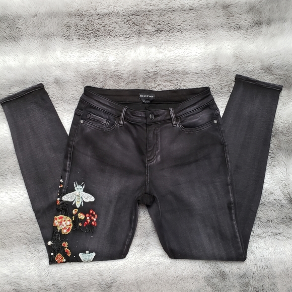 Black charcoal Bebe jeans , jegging for woman - Picture 6 of 10